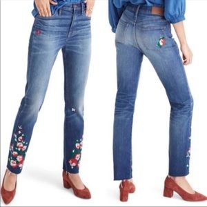 Madewell Embroidered Slim Boyjean